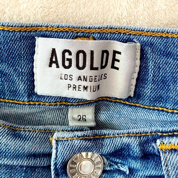 Agolde Sophie Hi Rise Distressed Jeans - Picture 12 of 13
